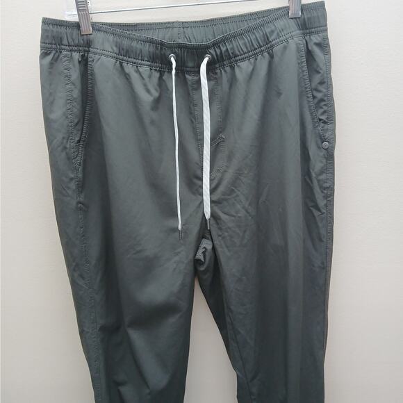 Vuori Kore Jogger Lined Drawstring Performance Athletic Jogger Pants Green SZ LG - Picture 9 of 10